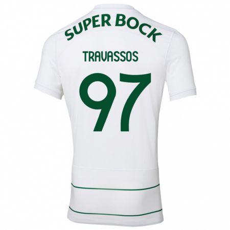 Kandiny Herren Travassos #97 Weiß Auswärtstrikot Trikot 2023/24 T-Shirt