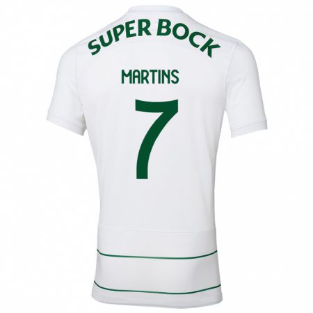 Kandiny Herren Joana David Carromeu Martins #7 Weiß Auswärtstrikot Trikot 2023/24 T-Shirt