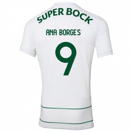 Kandiny Herren Ana Catarina Marques Borges #9 Weiß Auswärtstrikot Trikot 2023/24 T-Shirt