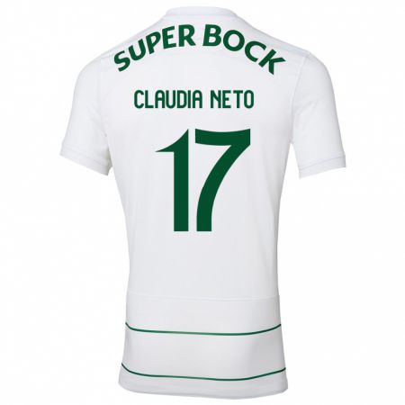 Kandiny Herren Cláudia Teresa Pires Neto #17 Weiß Auswärtstrikot Trikot 2023/24 T-Shirt