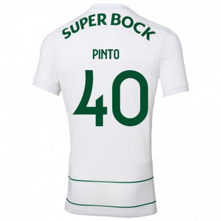 Kandiny Herren Rita Pinto De Almeida #40 Weiß Auswärtstrikot Trikot 2023/24 T-Shirt