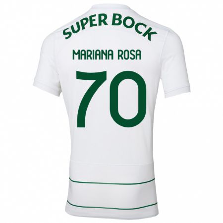 Kandiny Herren Mariana Silva Pinto Vilaça Da Rosa #70 Weiß Auswärtstrikot Trikot 2023/24 T-Shirt
