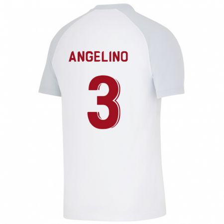 Kandiny Herren Angeliño #3 Weiß Auswärtstrikot Trikot 2023/24 T-Shirt