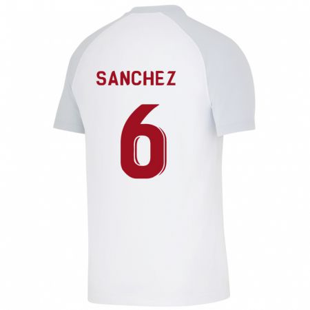 Kandiny Herren Davinson Sánchez #6 Weiß Auswärtstrikot Trikot 2023/24 T-Shirt