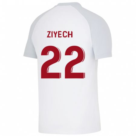 Kandiny Herren Hakim Ziyech #22 Weiß Auswärtstrikot Trikot 2023/24 T-Shirt