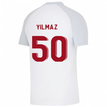 Kandiny Herren Jankat Yılmaz #50 Weiß Auswärtstrikot Trikot 2023/24 T-Shirt