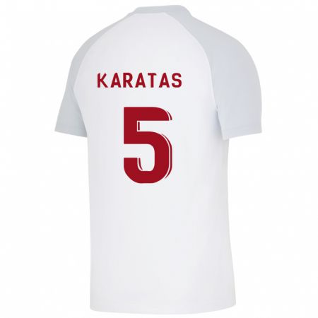 Kandiny Herren Eda Karataş #5 Weiß Auswärtstrikot Trikot 2023/24 T-Shirt