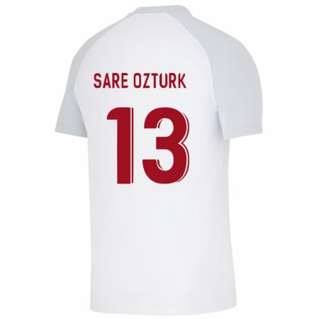 Kandiny Herren Fatma Sare Öztürk #13 Weiß Auswärtstrikot Trikot 2023/24 T-Shirt