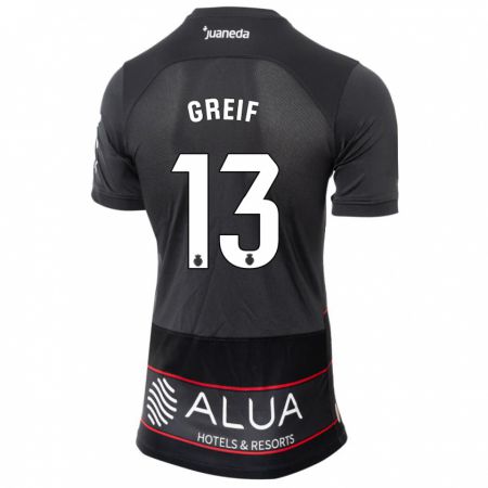 Kandiny Herren Dominik Greif #13 Schwarz Auswärtstrikot Trikot 2023/24 T-Shirt