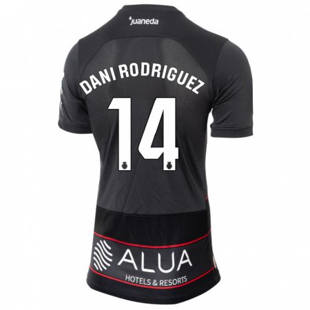 Kandiny Herren Dani Rodríguez #14 Schwarz Auswärtstrikot Trikot 2023/24 T-Shirt