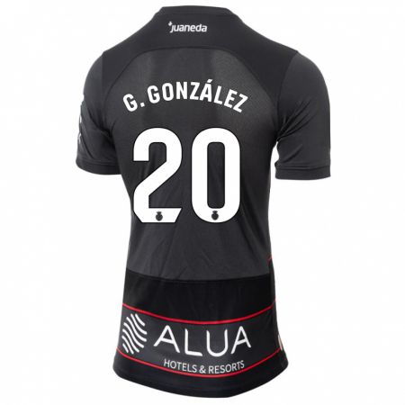 Kandiny Herren Giovanni González #20 Schwarz Auswärtstrikot Trikot 2023/24 T-Shirt