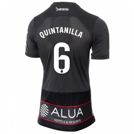Kandiny Herren Rubén Quintanilla #6 Schwarz Auswärtstrikot Trikot 2023/24 T-Shirt