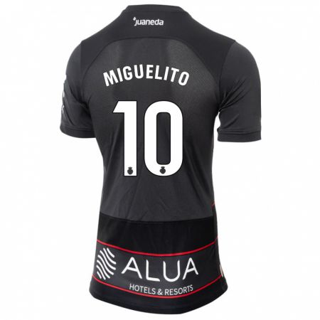 Kandiny Herren Miguelito #10 Schwarz Auswärtstrikot Trikot 2023/24 T-Shirt
