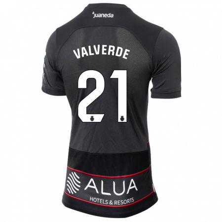 Kandiny Herren David Valverde #21 Schwarz Auswärtstrikot Trikot 2023/24 T-Shirt