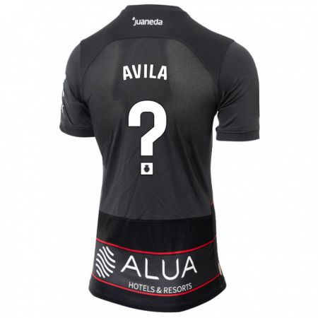 Kandiny Herren Santiago Avila #0 Schwarz Auswärtstrikot Trikot 2023/24 T-Shirt