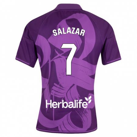 Kandiny Herren Israel Salazar #7 Violett Auswärtstrikot Trikot 2023/24 T-Shirt