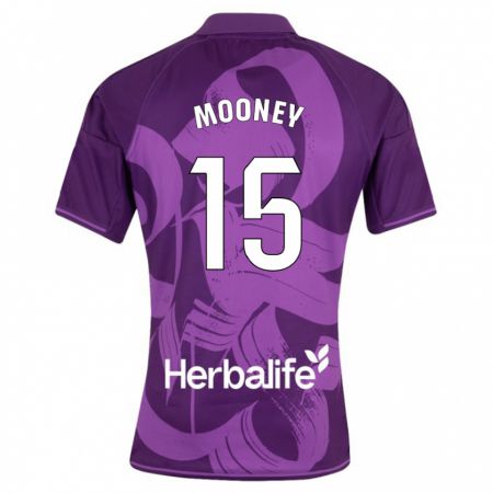 Kandiny Herren Fionn Mooney #15 Violett Auswärtstrikot Trikot 2023/24 T-Shirt