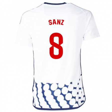 Kandiny Herren Álvaro Sanz #8 Weiß Auswärtstrikot Trikot 2023/24 T-Shirt