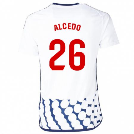 Kandiny Herren Juan María Alcedo #26 Weiß Auswärtstrikot Trikot 2023/24 T-Shirt