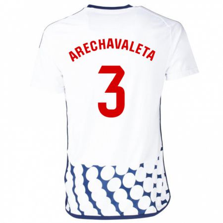Kandiny Herren Jorge Arechavaleta #3 Weiß Auswärtstrikot Trikot 2023/24 T-Shirt