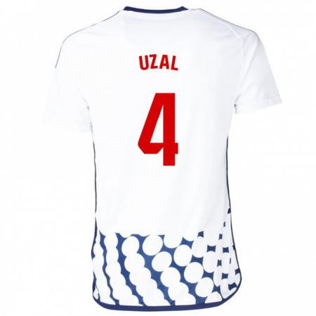 Kandiny Herren Yeray Uzal #4 Weiß Auswärtstrikot Trikot 2023/24 T-Shirt