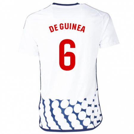 Kandiny Herren Asier Ortiz De Guinea #6 Weiß Auswärtstrikot Trikot 2023/24 T-Shirt