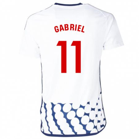 Kandiny Herren Sergio Gabriel #11 Weiß Auswärtstrikot Trikot 2023/24 T-Shirt