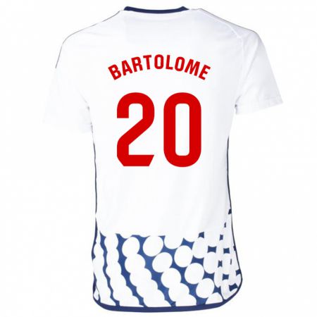 Kandiny Herren Diego Bartolomé #20 Weiß Auswärtstrikot Trikot 2023/24 T-Shirt