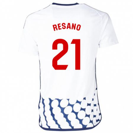 Kandiny Herren Xabier Resano #21 Weiß Auswärtstrikot Trikot 2023/24 T-Shirt
