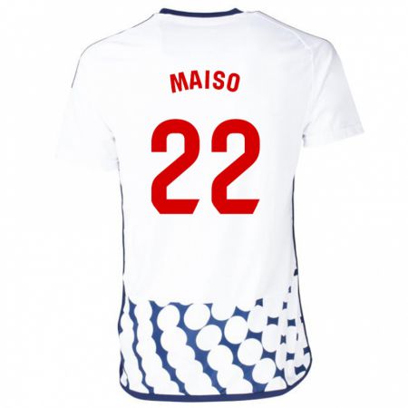 Kandiny Herren Álvaro Maiso #22 Weiß Auswärtstrikot Trikot 2023/24 T-Shirt