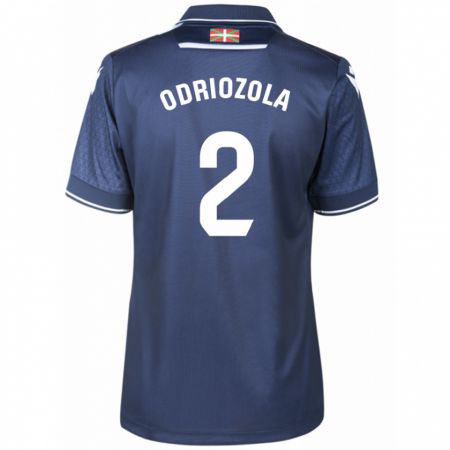 Kandiny Herren Álvaro Odriozola #2 Marine Auswärtstrikot Trikot 2023/24 T-Shirt