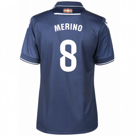 Kandiny Herren Mikel Merino #8 Marine Auswärtstrikot Trikot 2023/24 T-Shirt