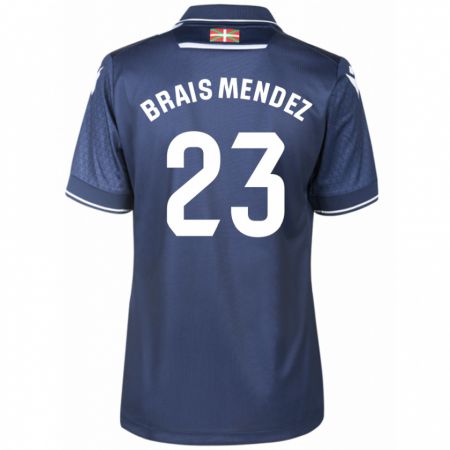 Kandiny Herren Brais Méndez #23 Marine Auswärtstrikot Trikot 2023/24 T-Shirt