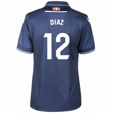 Kandiny Herren Ekain Díaz #12 Marine Auswärtstrikot Trikot 2023/24 T-Shirt