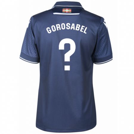 Kandiny Herren Gorka Gorosabel #0 Marine Auswärtstrikot Trikot 2023/24 T-Shirt