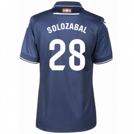 Kandiny Herren Malen Solozabal Ibarra #28 Marine Auswärtstrikot Trikot 2023/24 T-Shirt