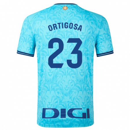 Kandiny Herren Aritz Ortigosa #23 Himmelblau Auswärtstrikot Trikot 2023/24 T-Shirt