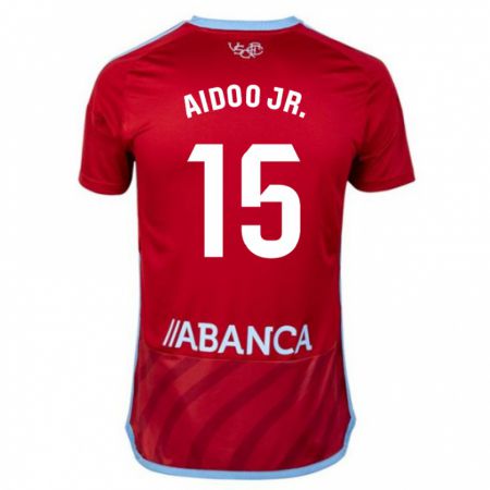 Kandiny Herren Joseph Aidoo #15 Rot Auswärtstrikot Trikot 2023/24 T-Shirt