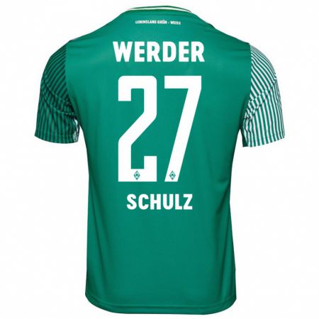 Kandiny Damen Ole Schulz #27 Grün Heimtrikot Trikot 2023/24 T-Shirt