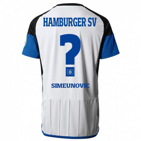Kandiny Damen Denis Simeunovic #0 Weiß Heimtrikot Trikot 2023/24 T-Shirt