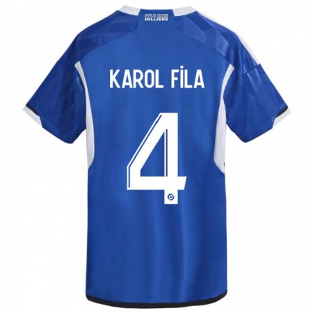 Kandiny Damen Karol Fila #4 Blau Heimtrikot Trikot 2023/24 T-Shirt