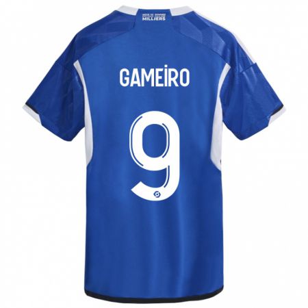 Kandiny Damen Kévin Gameiro #9 Blau Heimtrikot Trikot 2023/24 T-Shirt