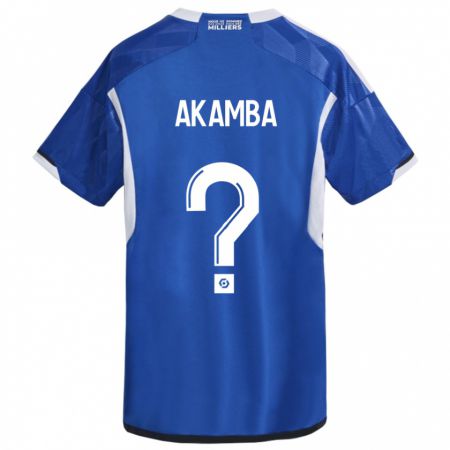 Kandiny Damen Fred Akamba #0 Blau Heimtrikot Trikot 2023/24 T-Shirt