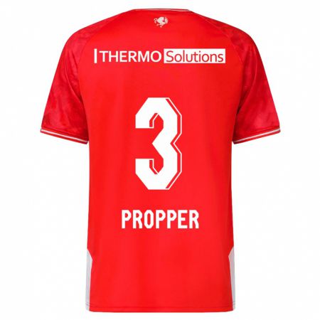 Kandiny Damen Robin Pröpper #3 Rot Heimtrikot Trikot 2023/24 T-Shirt