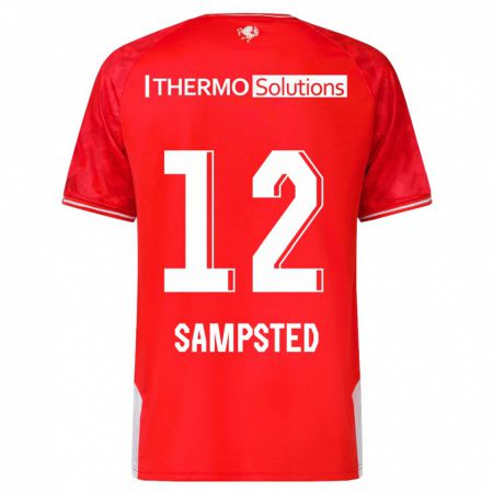 Kandiny Damen Alfons Sampsted #12 Rot Heimtrikot Trikot 2023/24 T-Shirt