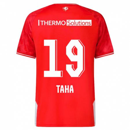 Kandiny Damen Younes Taha #19 Rot Heimtrikot Trikot 2023/24 T-Shirt