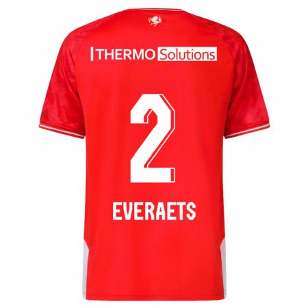 Kandiny Damen Kim Everaets #2 Rot Heimtrikot Trikot 2023/24 T-Shirt