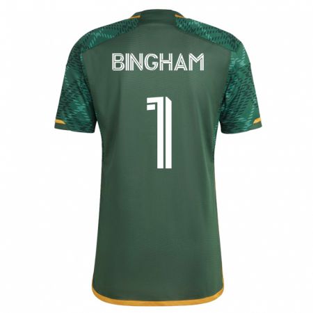 Kandiny Damen David Bingham #1 Grün Heimtrikot Trikot 2023/24 T-Shirt