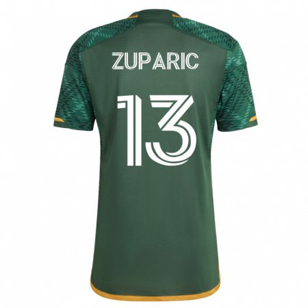 Kandiny Damen Dario Zuparic #13 Grün Heimtrikot Trikot 2023/24 T-Shirt
