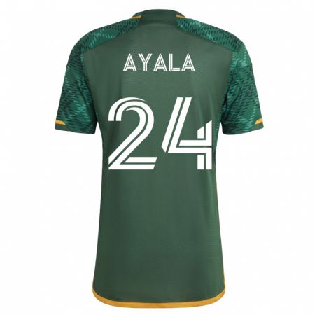 Kandiny Damen David Ayala #24 Grün Heimtrikot Trikot 2023/24 T-Shirt